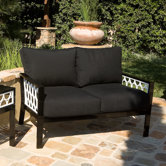 Parkview Cast Deep Seating Loveseat with Cushions