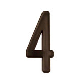 4" Address Light in Black (number 4)