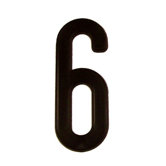 4" Address Light in Black (number 6)