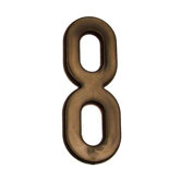 4" Address Light in Black (number 8)