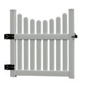 Cottage Picket Gate in White