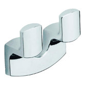 Movin Double Robe Hook in Chrome