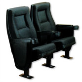 Contour Row of Two Movie Theater Chairs