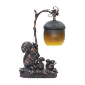 Squirrel Acorn Light Table Lamp