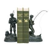 Fish On Line Bookend (Set of 2)
