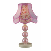 Girls Table Lamp with Scalloped Shade
