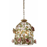 3 Light Cage Bird Foyer Pendant