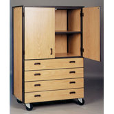 1000 Series Door/Drawer Storage Mobile Cabinet