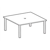Library 3000 Square Workstation