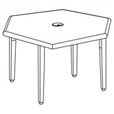 Vision Series Hexagon Peripheral Stand