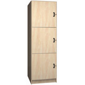 Solid Melamine Door Music Storage: 3 Equal Compartments