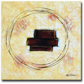 'Wooden Blocks' Contemporary Canvas Art