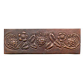 Grape Vine 2" x 6" Copper Border Tile