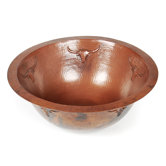 Longhorn Round Copper Undermount Sink