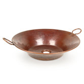 Cazo Copper Vessel Sink with Handles