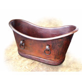 Isabella Mini Copper Ice Bucket with Rings