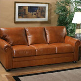 Georgia Leather Full Sleeper Sofa