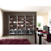 Regalwand "Premium Ok-3" mit Pfosten aus eloxiertem Aluminium