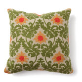 Provence Tuscan Verdure Embroidered Pillow in Green