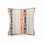 African Mod Tunisia Print Stripe Pillow