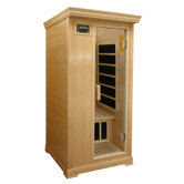 1-Person Infrared Sauna with Six Carbon Heaters and Color Therapy Lights