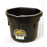 Flat Back Pail in Black