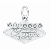 1.6 Grams Sterling Silver Las Vegas Charm