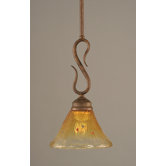 Swan 1 Light Mini Pendant