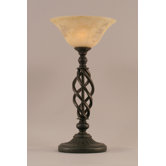 Elegant&eacute; Table Lamp with 10" Italian Marble Glass