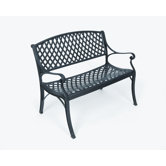 Crossweave Aluminum Garden Bench