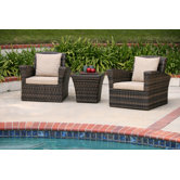 Maui 3 Piece Deep Seating Group with Cushions