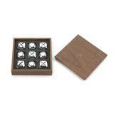 Bonbon XOXO Game in Walnut and Chrome