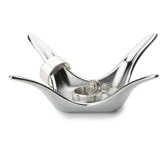 Ringling Chrome Ring Holder Jewelry Dish
