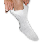 Unisex Stretchable No Seam Sock in White