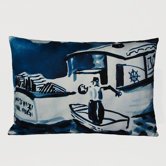 Lobsterboat Decorative Pillow