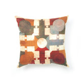 Parcheesi Circles Gameboard Decorative Pillow