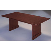 Governor's 10' Rectangular Conference Table with Twin Slab End Bases