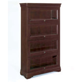 Rue De Lyon 72" H Four Shelf Barrister Bookcase
