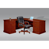 Belmont Right Executive "L" Desk with 6 Drawers