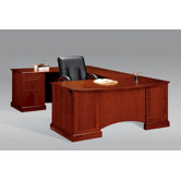 Belmont Right Executive Corner "U" Desk with 6 Drawers