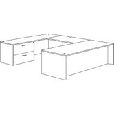 Fairplex Right/Left Lateral File "U" Executive Desk