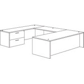 Fairplex Right/Left Executive Lateral File "U" Desk