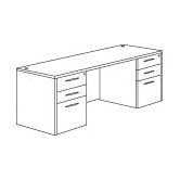 Fairplex Kneehole Credenza