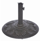 Cast Aluminum-Iron Free Standing Umbrella Stand