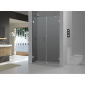 Radiance Frameless Hinged Shower Door