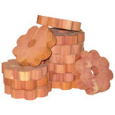 Cedar and Lavender Flower Hanger Rings (6 per Card)