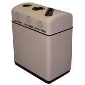48 Gallon Triple Opening Fiberglass Recycling Container