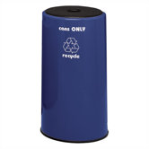 Fiberglass Series 21 Gallon Round Can Recycling Container