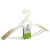 Broad Shoulder Grip Deluxe European Clothing Hanger Set in Yellow (2 count )