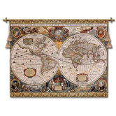 Antique Map Geographica Wall Hanging